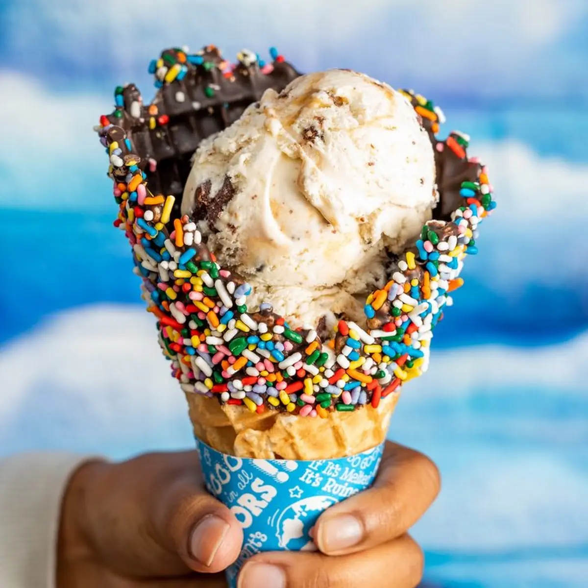 Waffle Cone Sundae