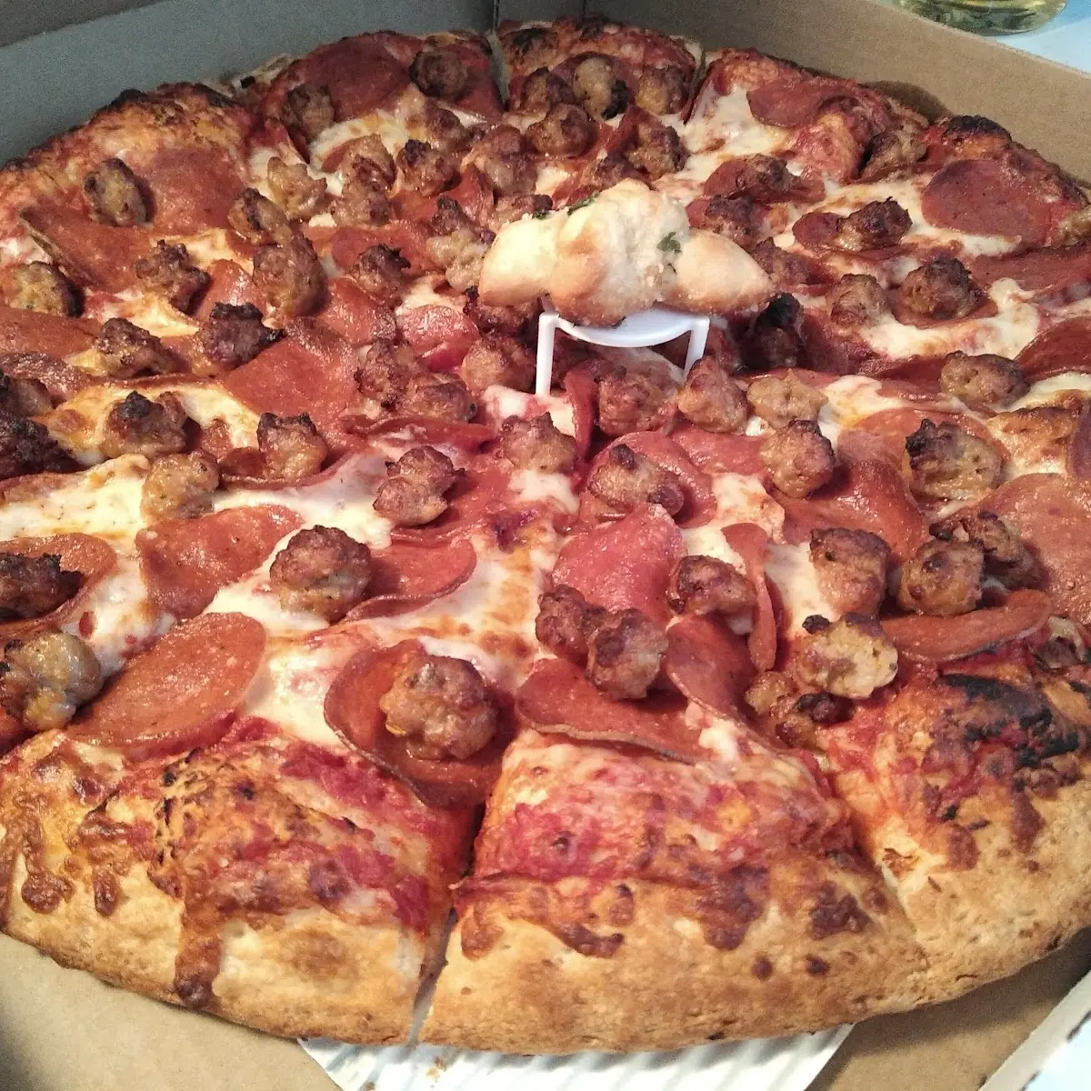 Pepperoni and Sausage Pizza