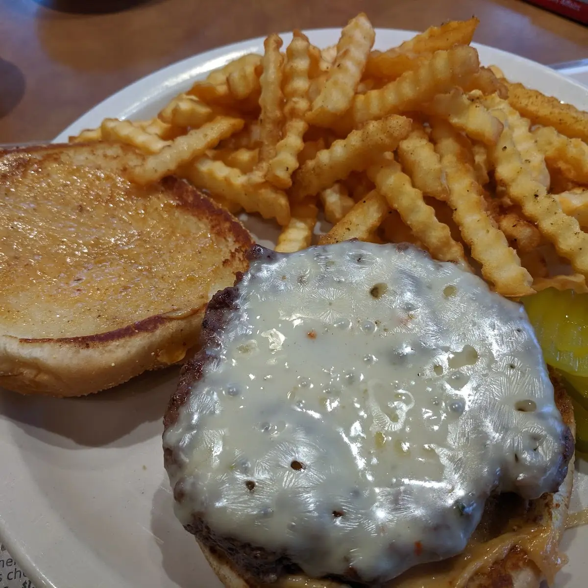 Cheese Burger and Fries