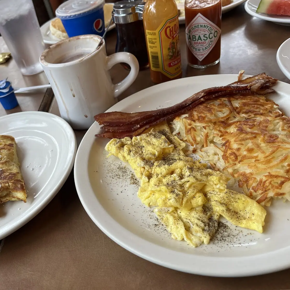 Two Eggs Hash Browns Toast
