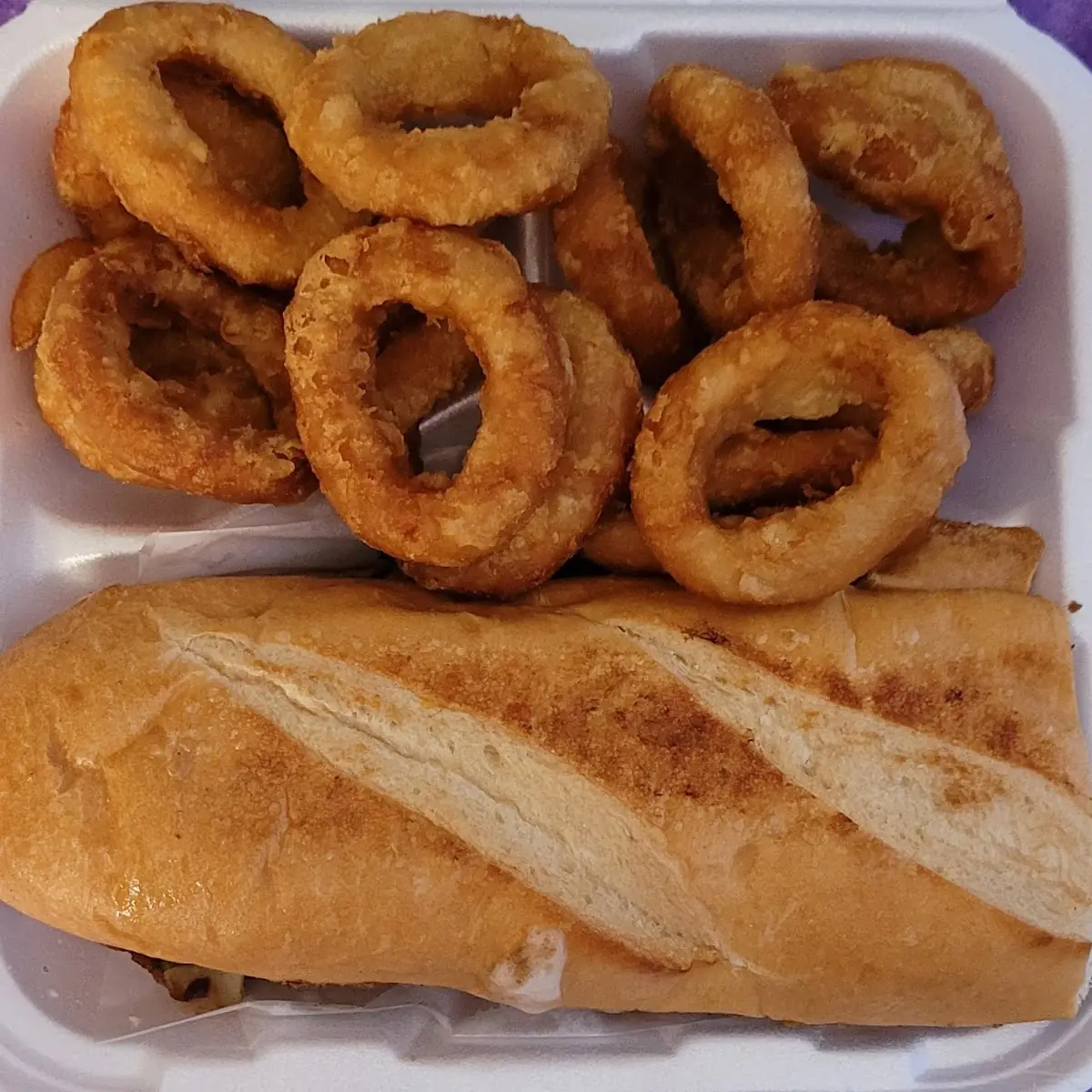 Philly Cheese Steak and Onions Rings