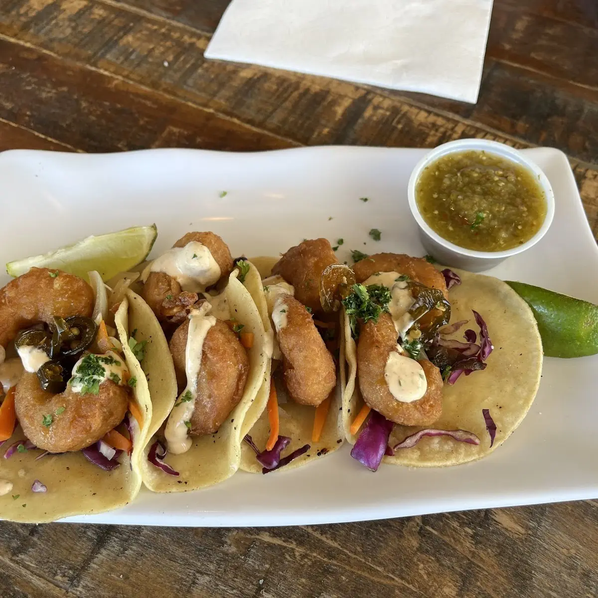 Sriracha Shrimp Tacos