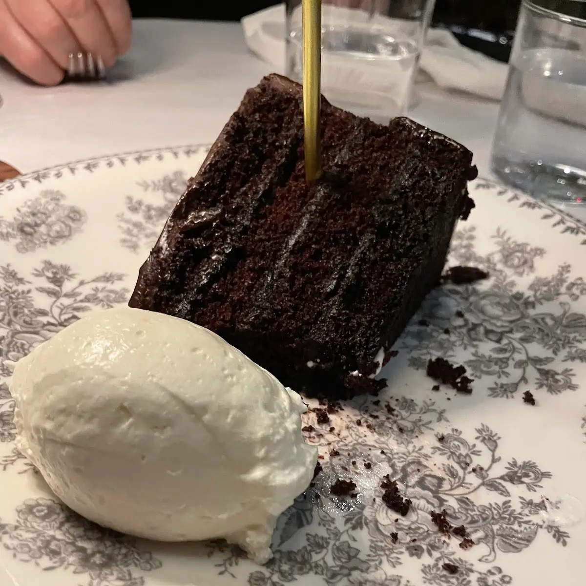 Fresh Whipped Cream Chocolate Layer Cake