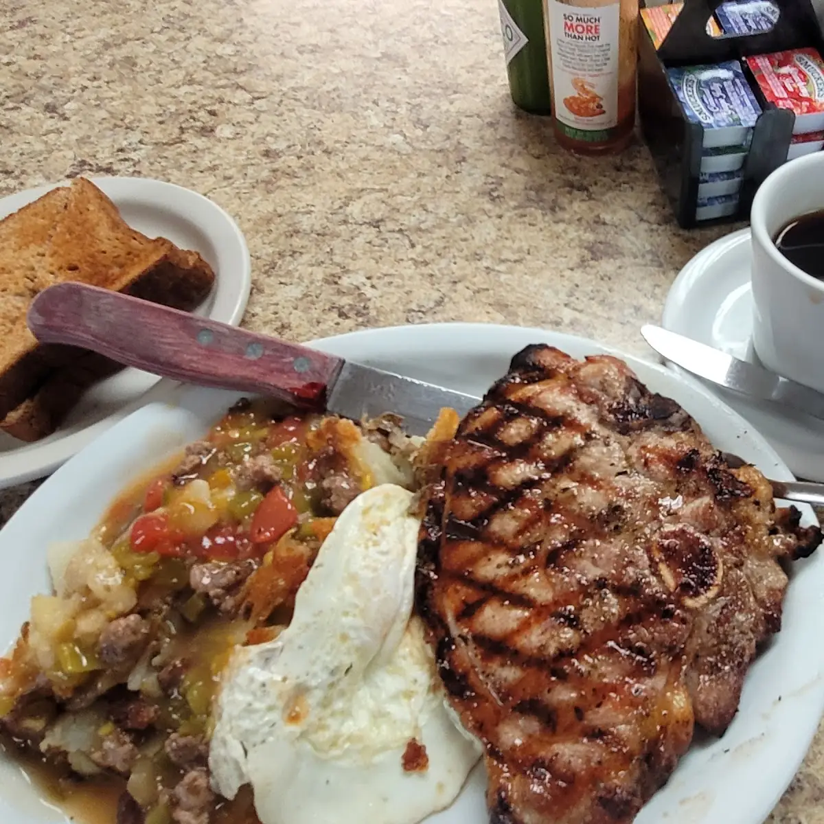 Pork Chops and Eggs Any Style