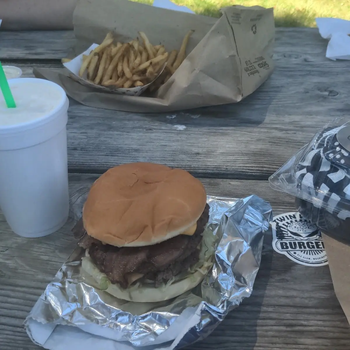 Burger and Fries