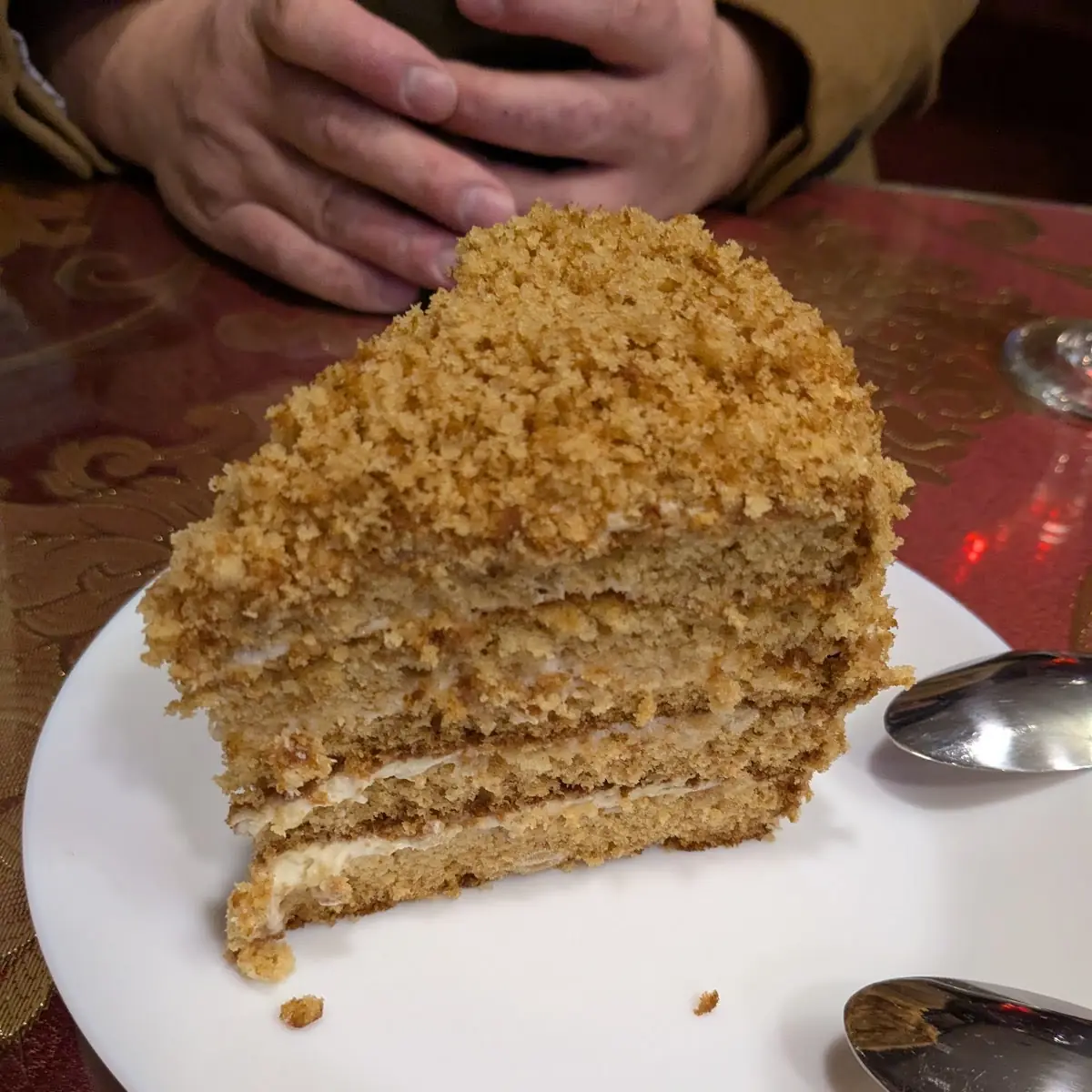Layered Honey Cake Slice