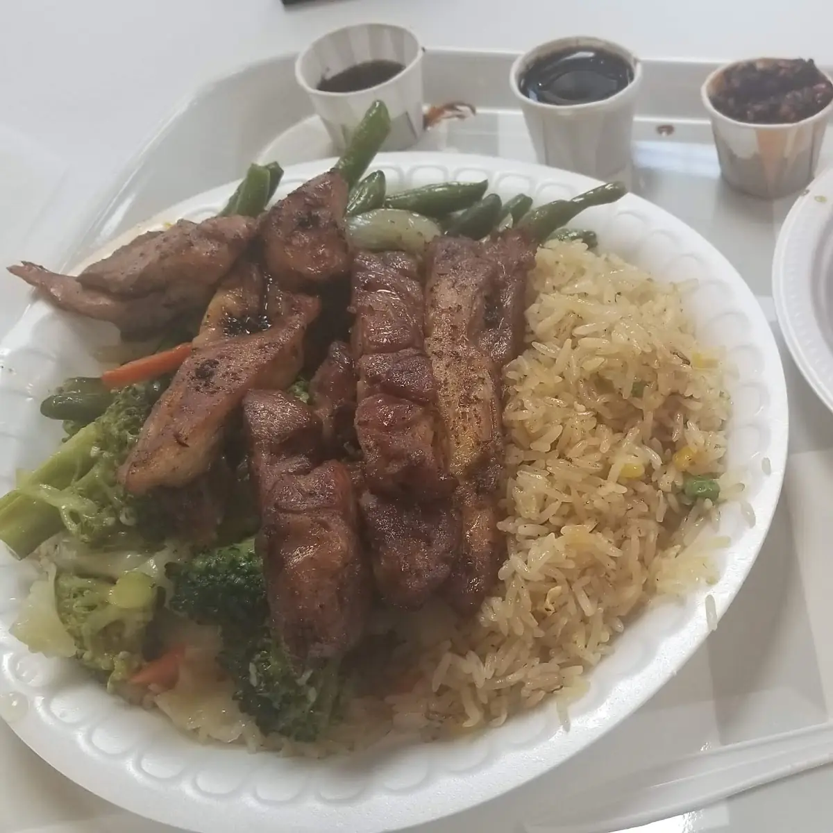 Combination 2 Meat 2 Vegy Special, Bourbon Street Grill