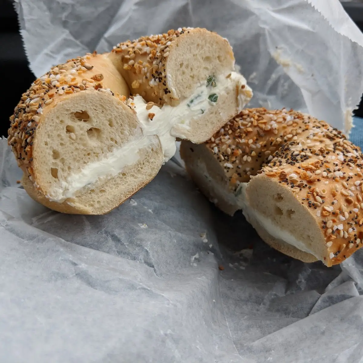 Everything Bagel with Lox Spread
