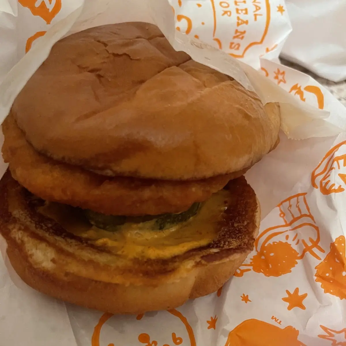 Flounder Fish Sandwich