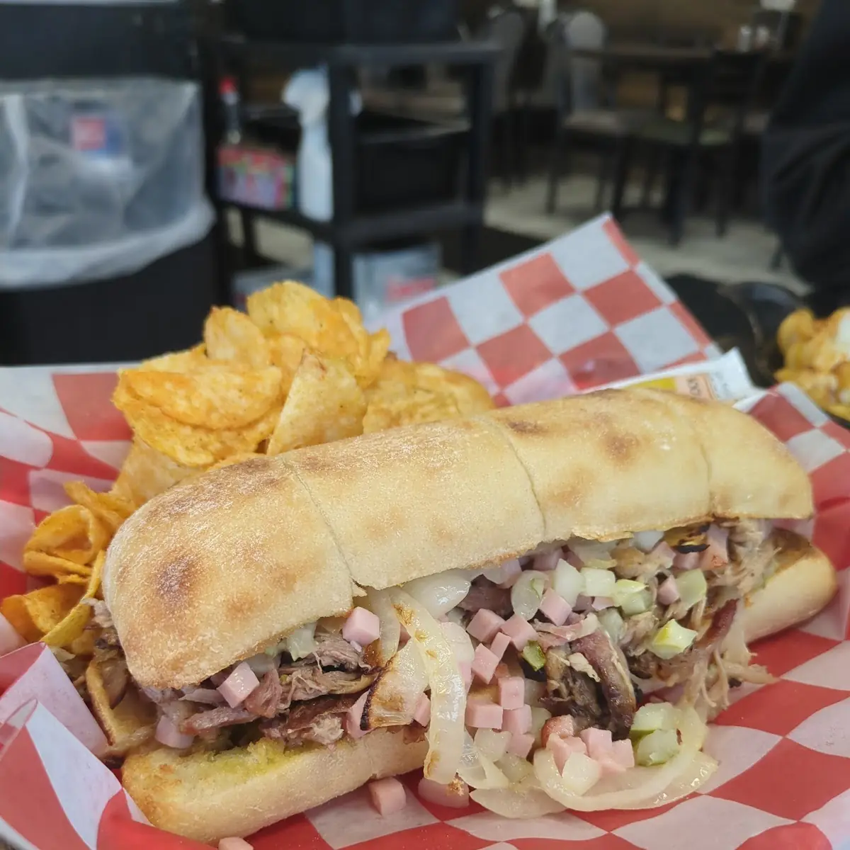 Cuban Sandwich and Chips