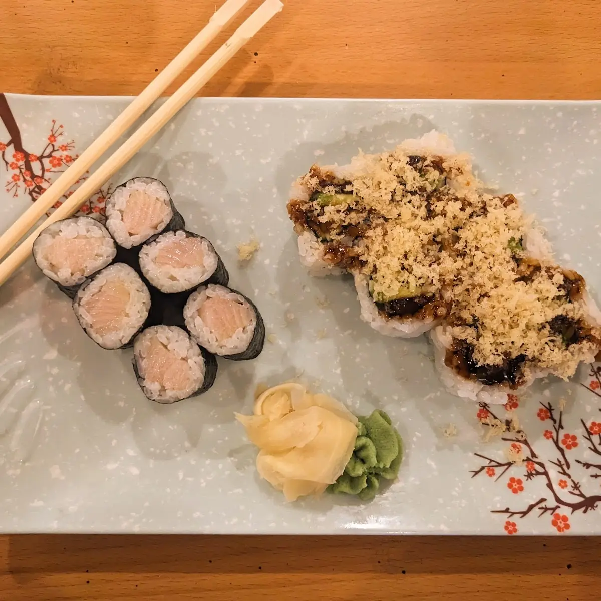 Eel Roll and Yellowtail Roll