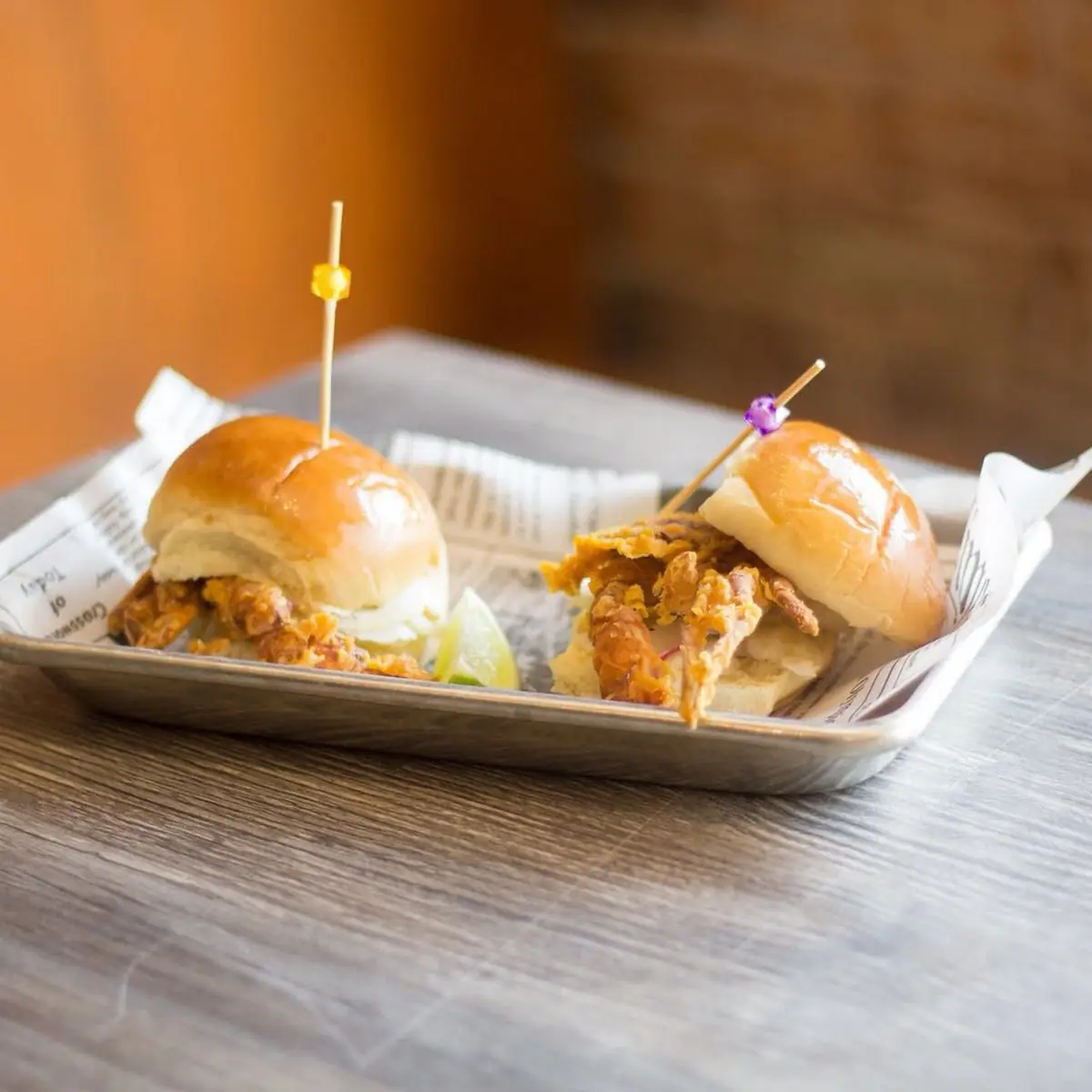 Crispy Soft Shell Crab Sliders