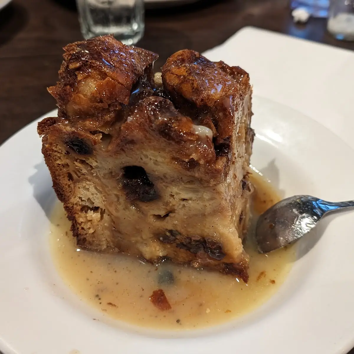 Rustys Bread Pudding with Makers Mark Whiskey Sauce