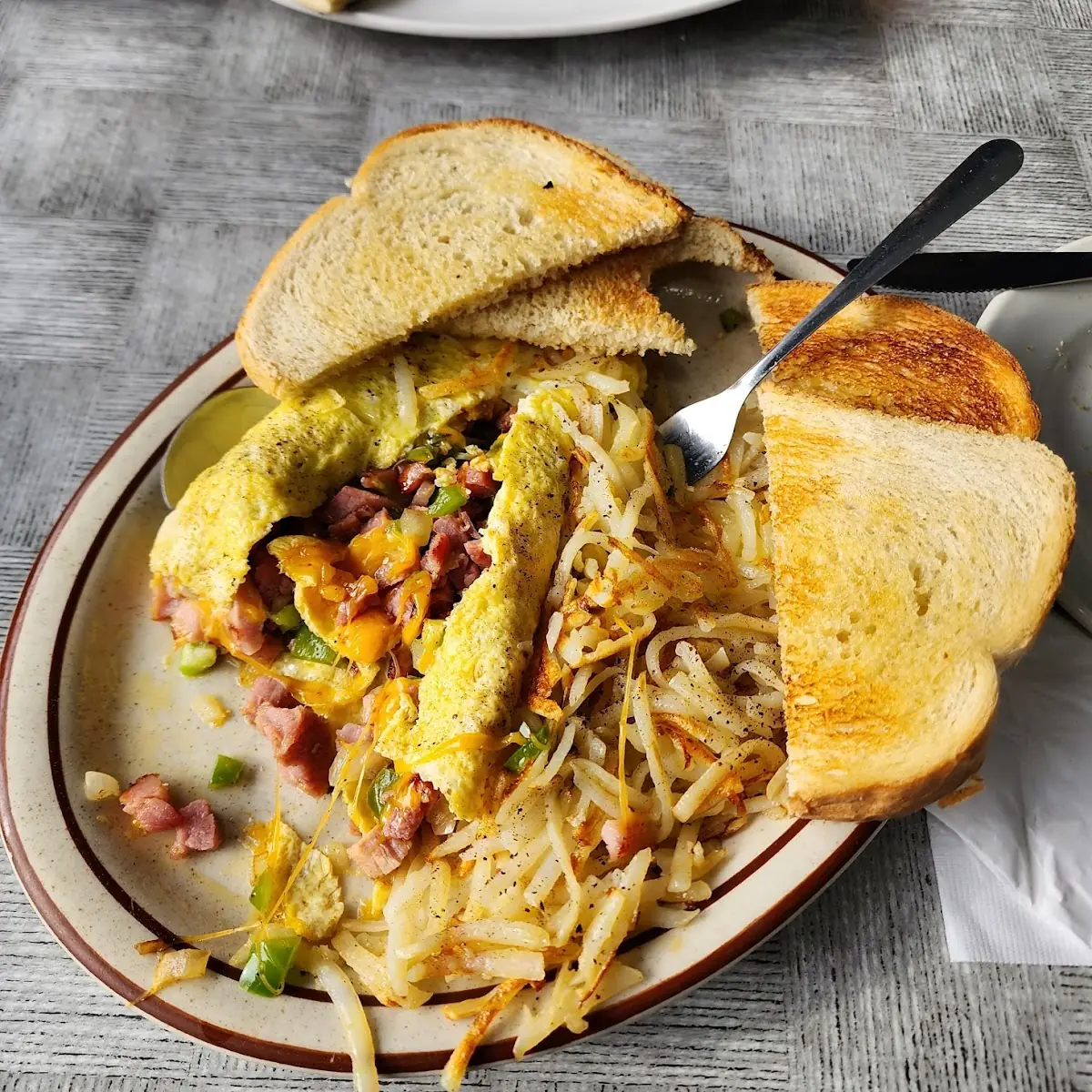 Western Omelet Hash Browns