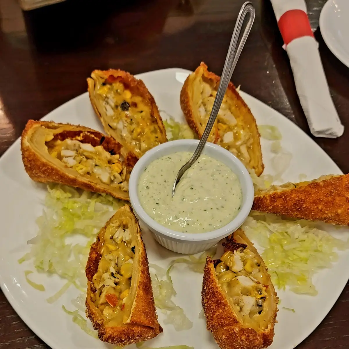Fried Chicken Southwest Egg Rolls