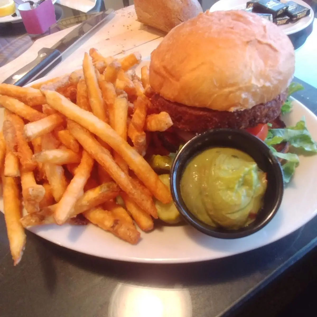 Veggie Burger with Avocado