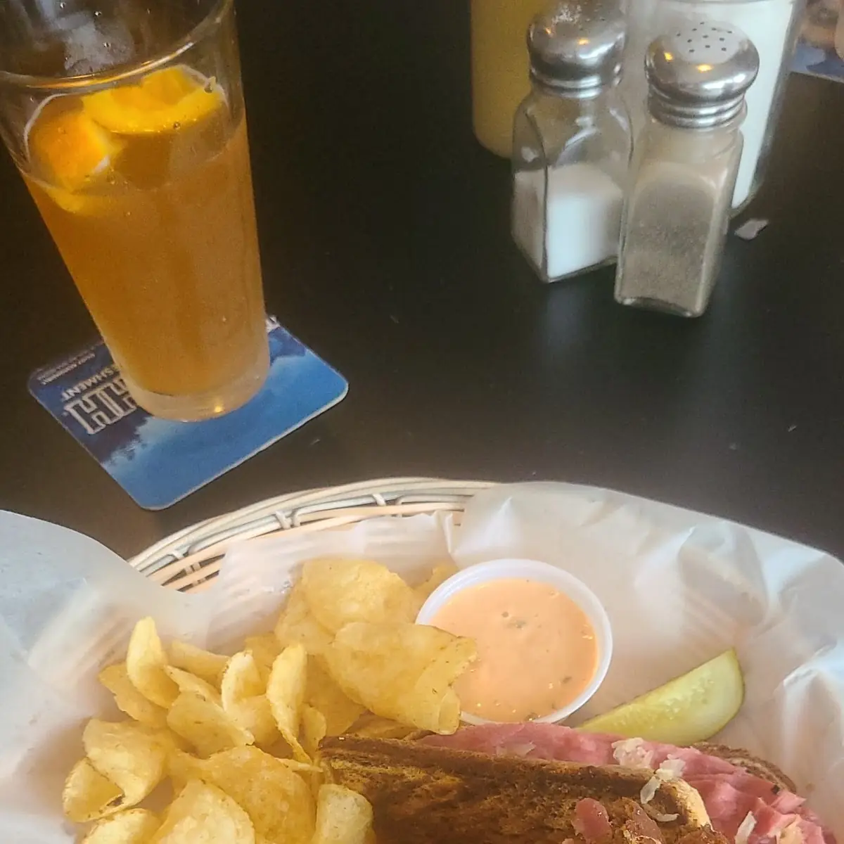 Rubin Sandwich with Homemade Chips
