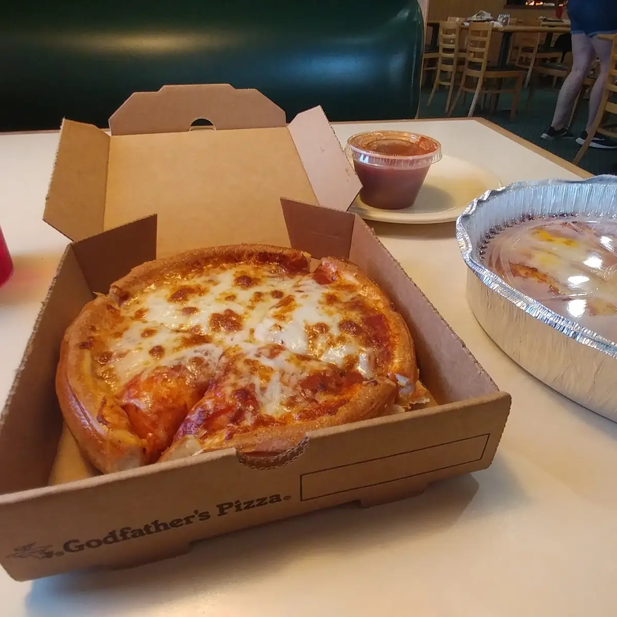 Mini Cheese Pizza and Cheese Sticks