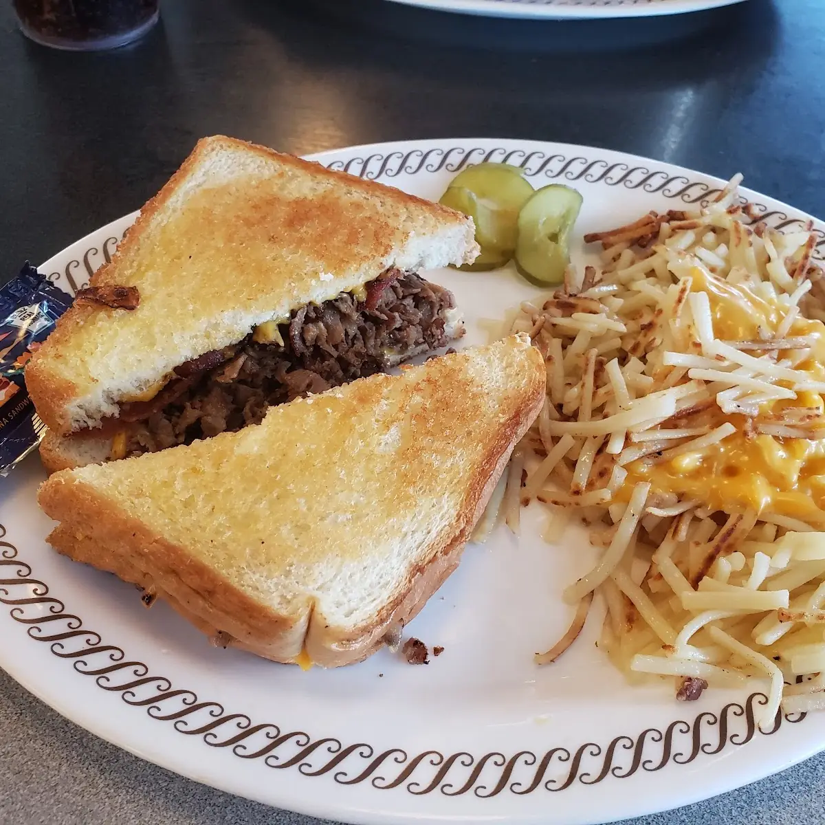 Texas Bacon Cheesteak Melt Plate