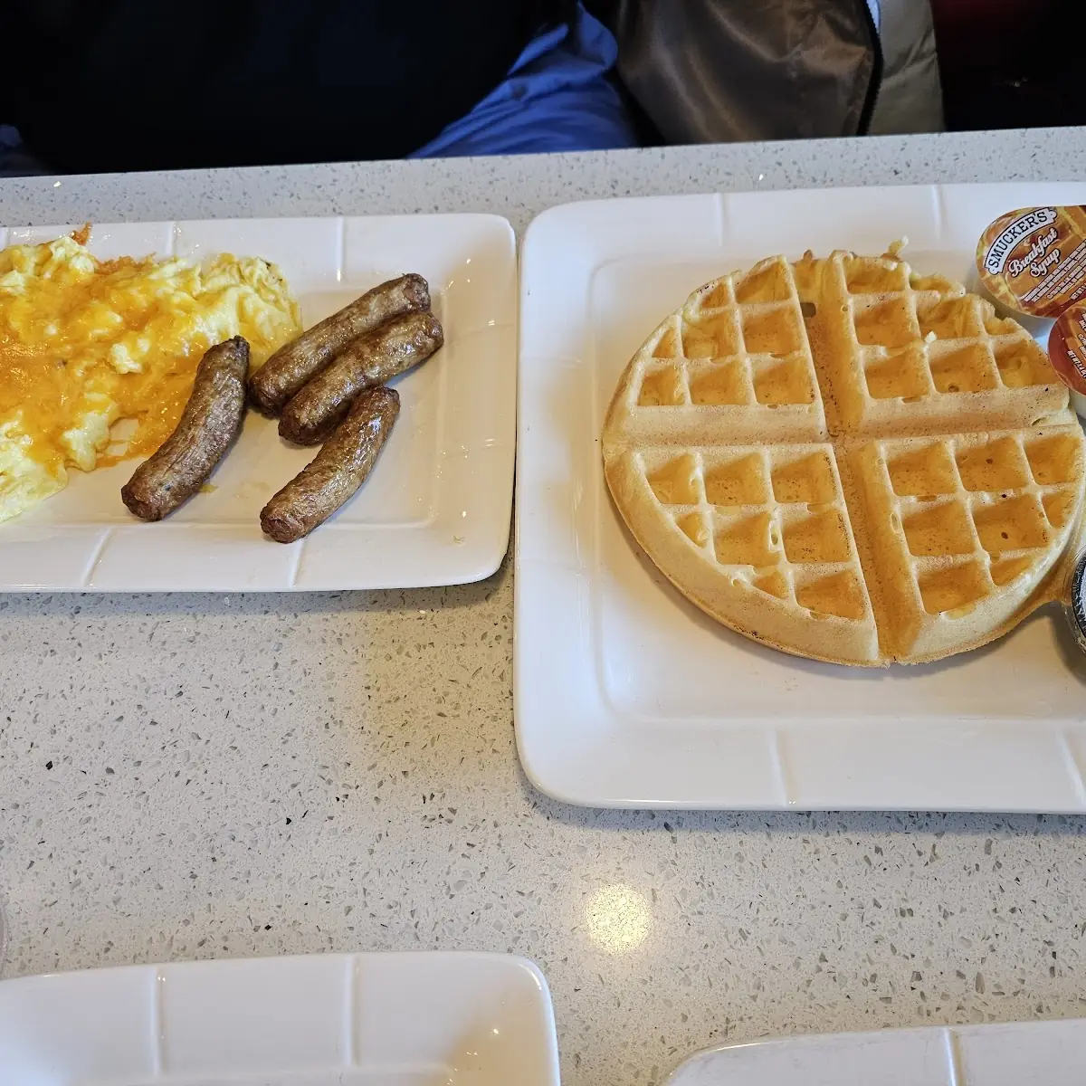 Belgium Waffle with Meat Combo
