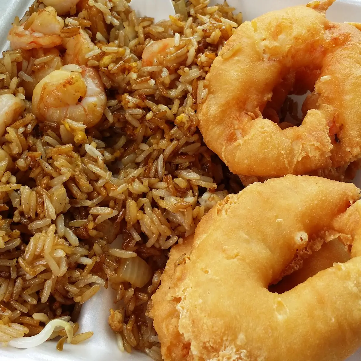 Fried Rice and Chicken Nuggets