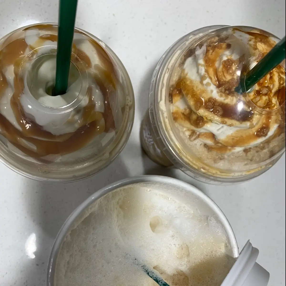 Ribbon Caramel Frappuccino