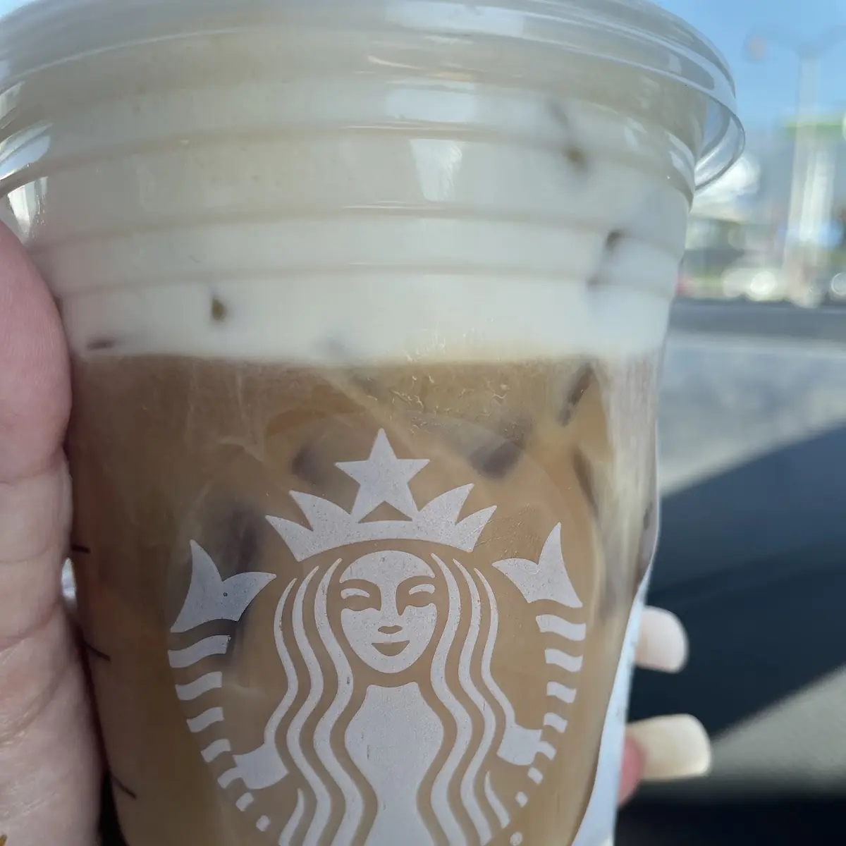 Iced Starbucks Blonde Vanilla Latte