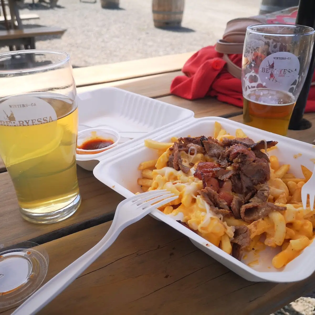 Mac and Cheese Tri Tip Fries