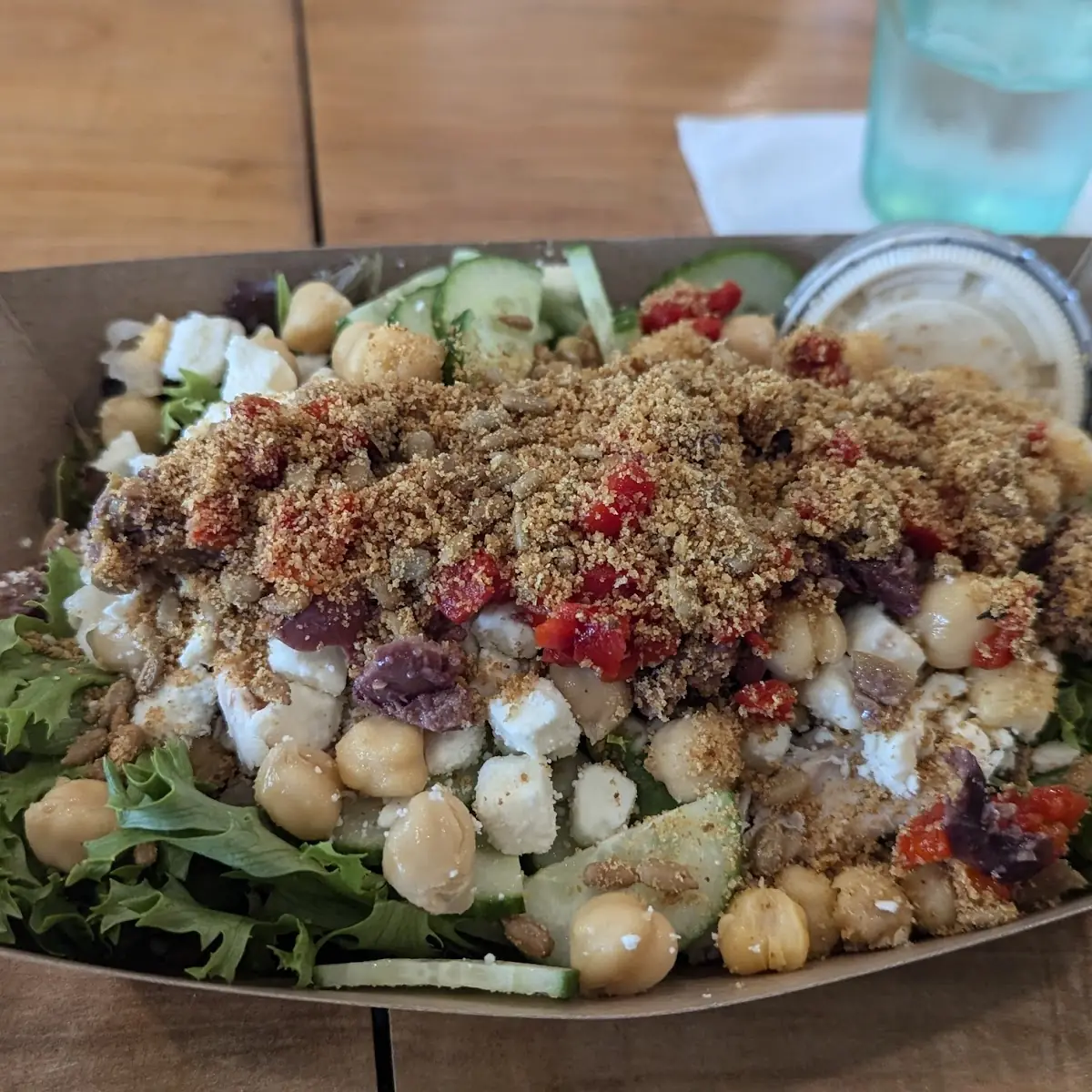 Mediterranean Salad with Chicken
