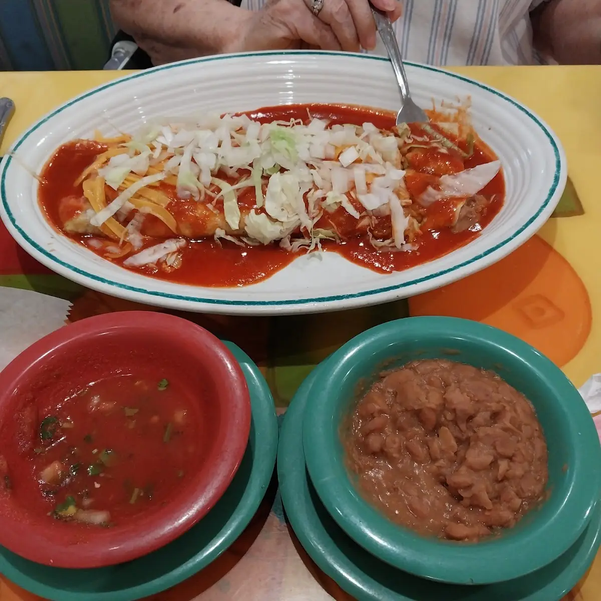 Large Hamburger Burrito Supreme