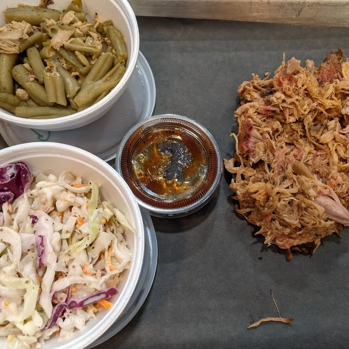 Pulled Pork Green Beans Coleslaw