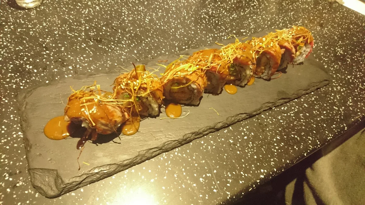 Grilled Salmon Sushi