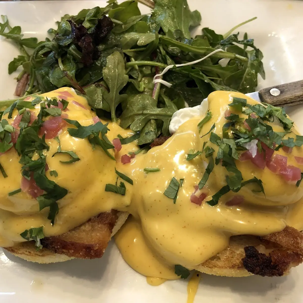 Spicy Fried Chicken Benedict