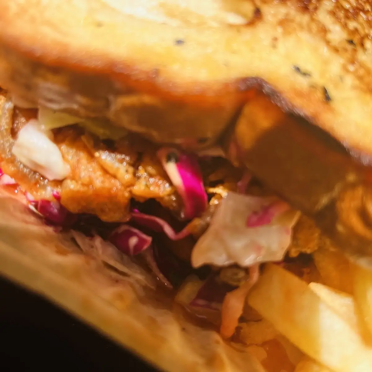 Hot Honey Oyster Mushroom Sandwich