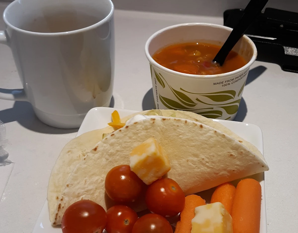Soft Taco Raw Vegetables Soup