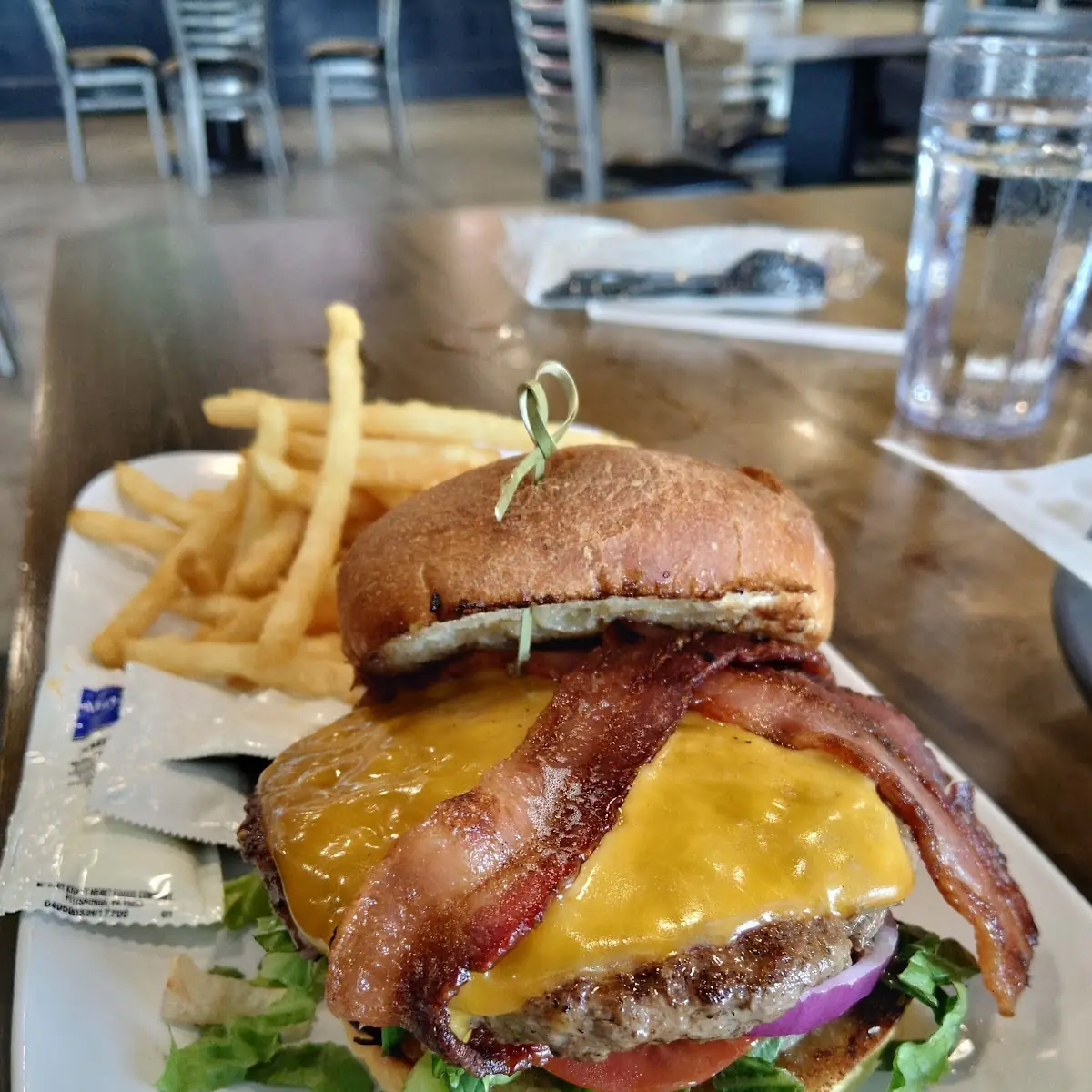 True to the Blue Bacon Burger