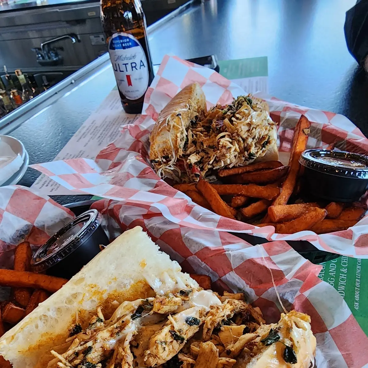 Pulled Chicken Italia Sandwich