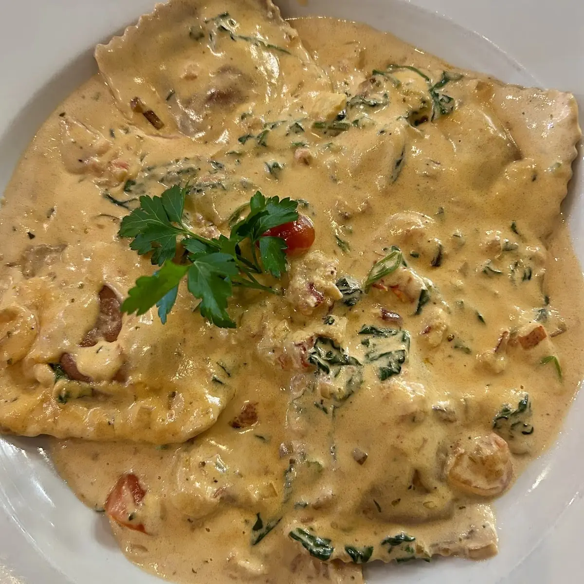 Lobster Ravioli in Vodka Sauce