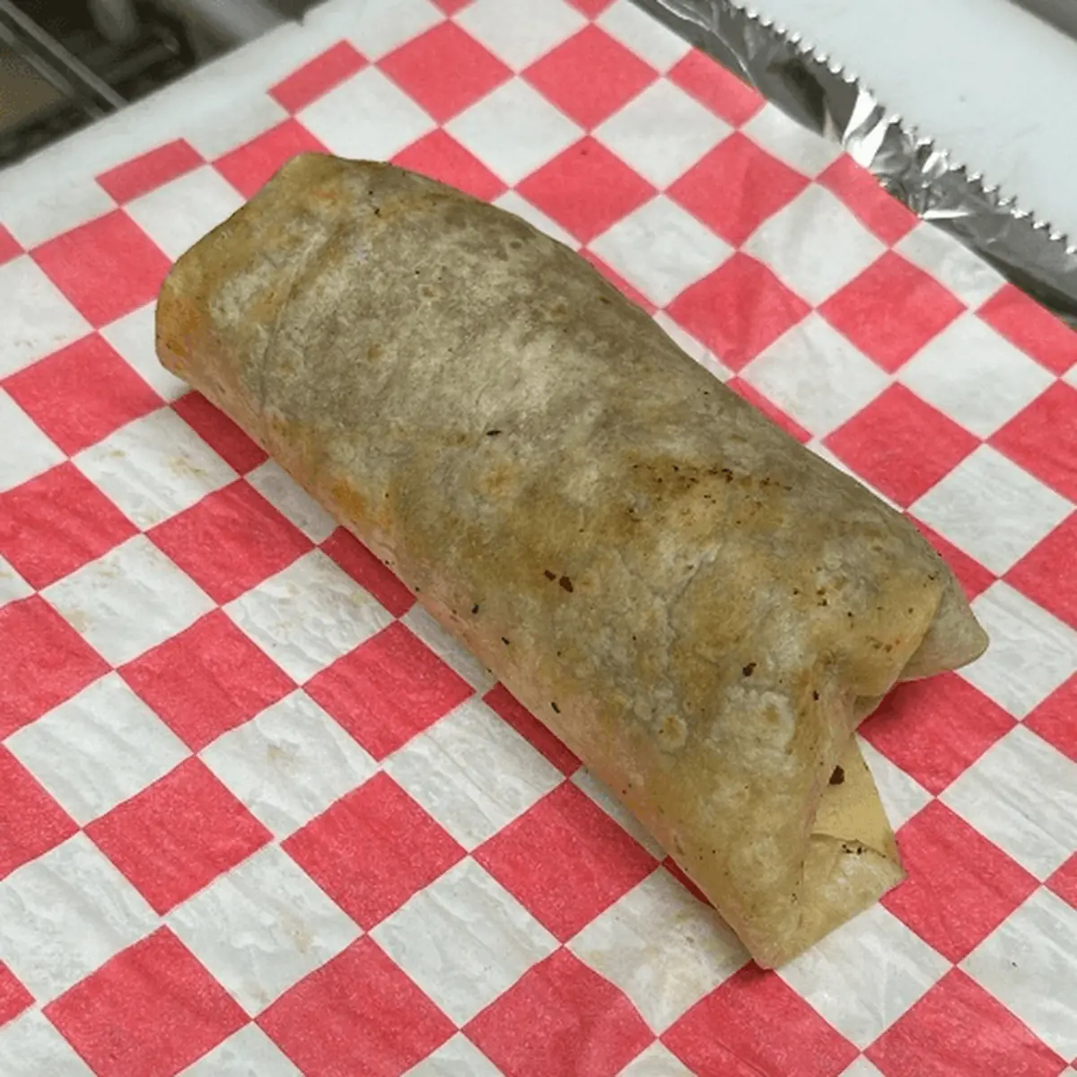 Chicken Steak or Ground Beef Burrito