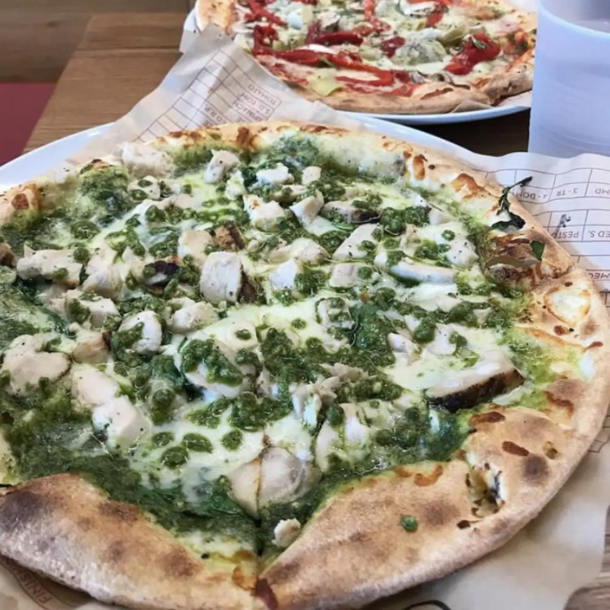 Pesto Chicken Pizza
