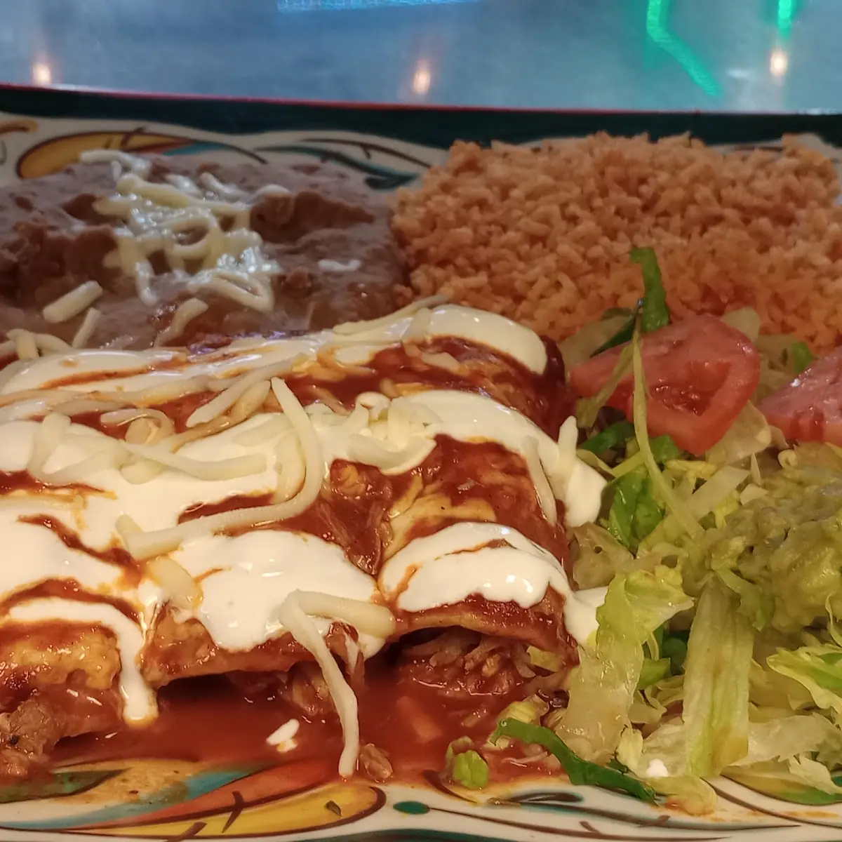 Enchiladas Rojas de Pollo