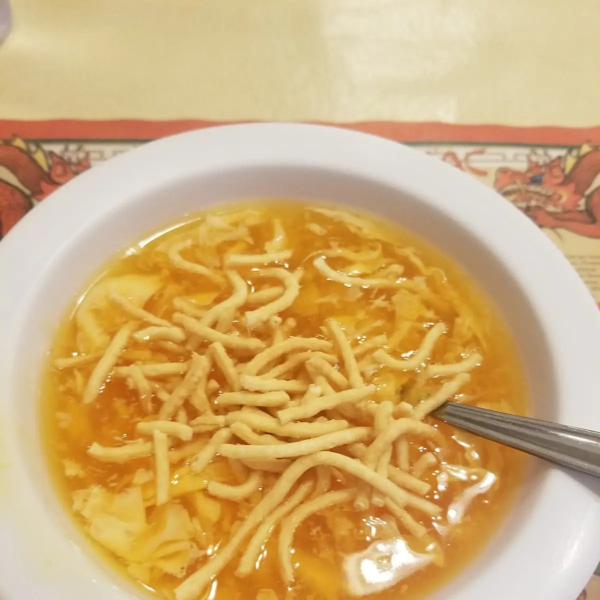 Egg Drop Soup with Chow Mein