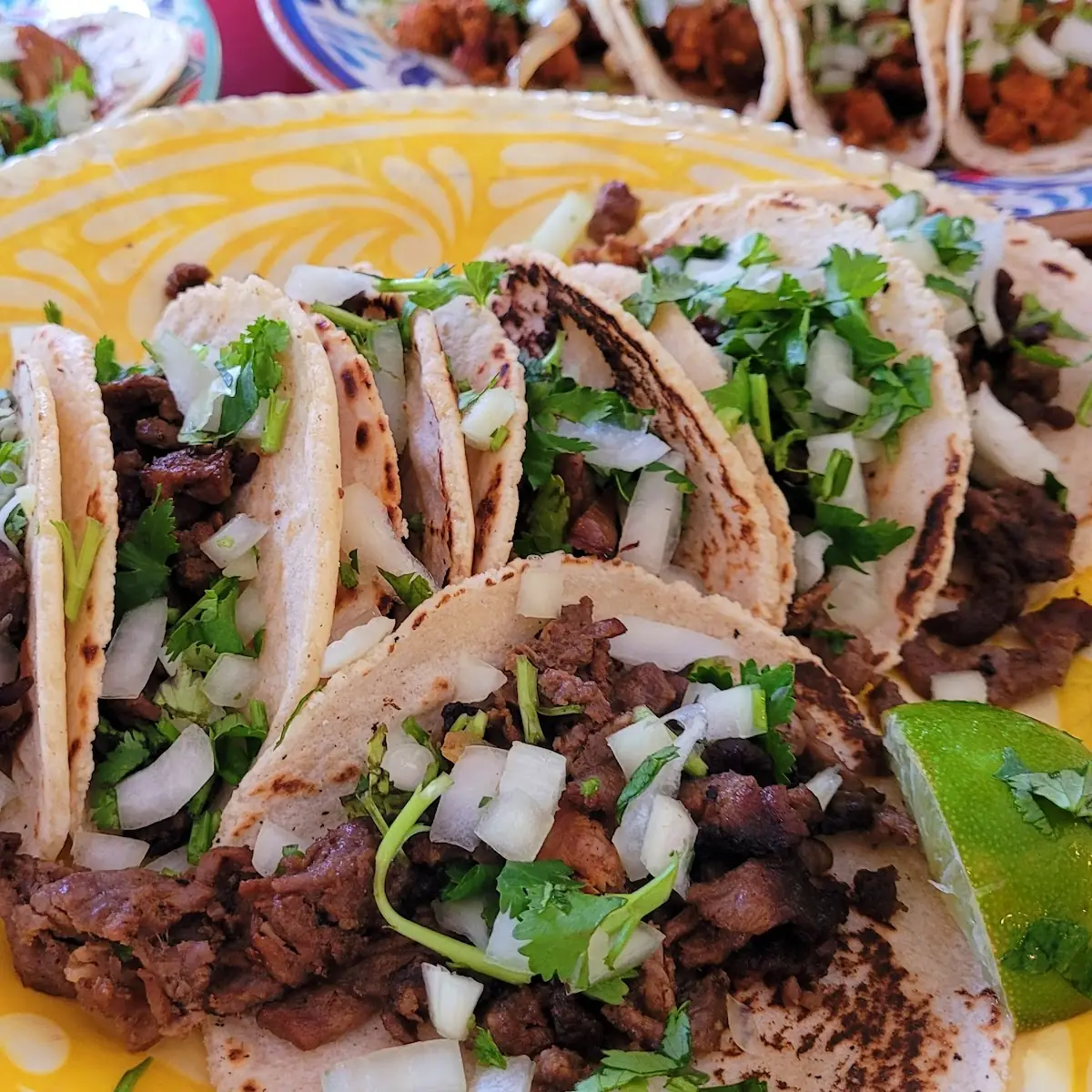 Assorted Meat Tacos with Consome