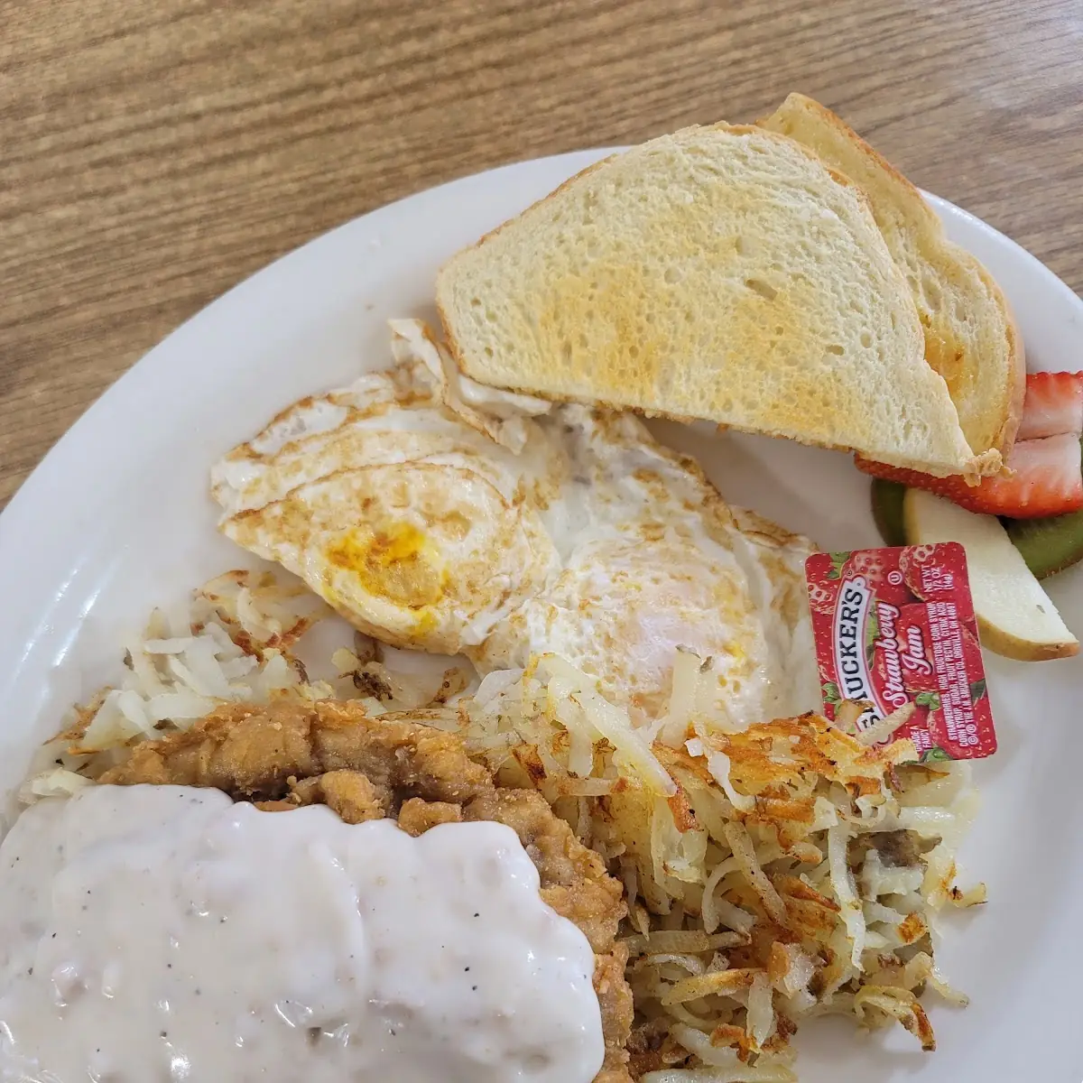 Chicken Fried Steak and Eggs