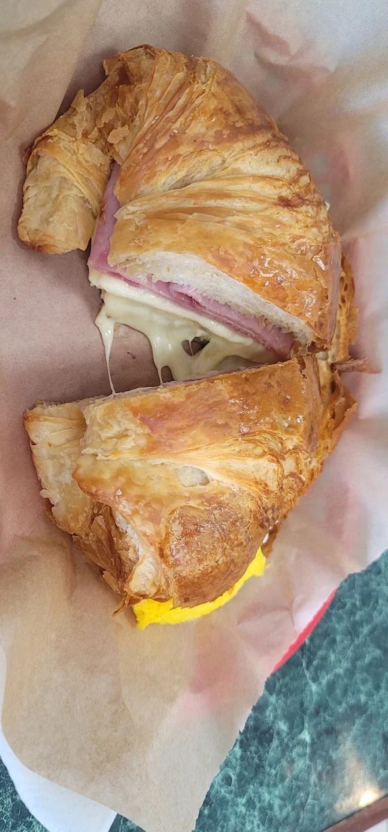 Ham Egg and Cheese Croissant