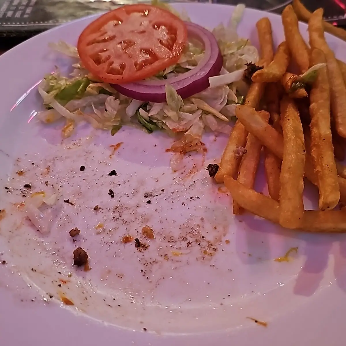 Ghostly Double Mushroom Burger and Fries