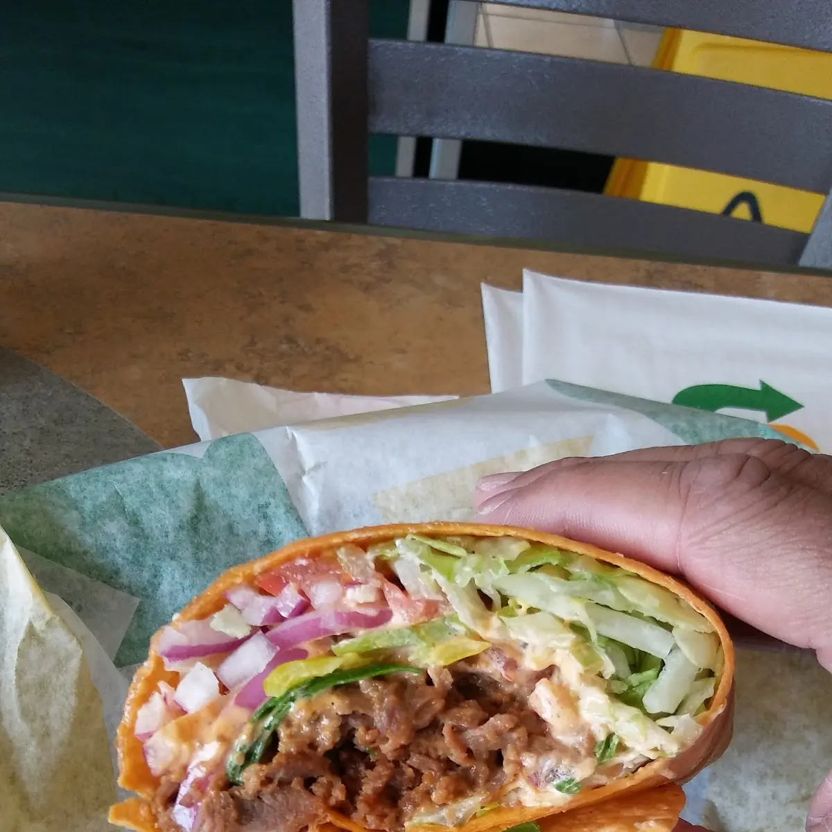 Chipotle Southwest Steak in a Tomato Basil Wrap