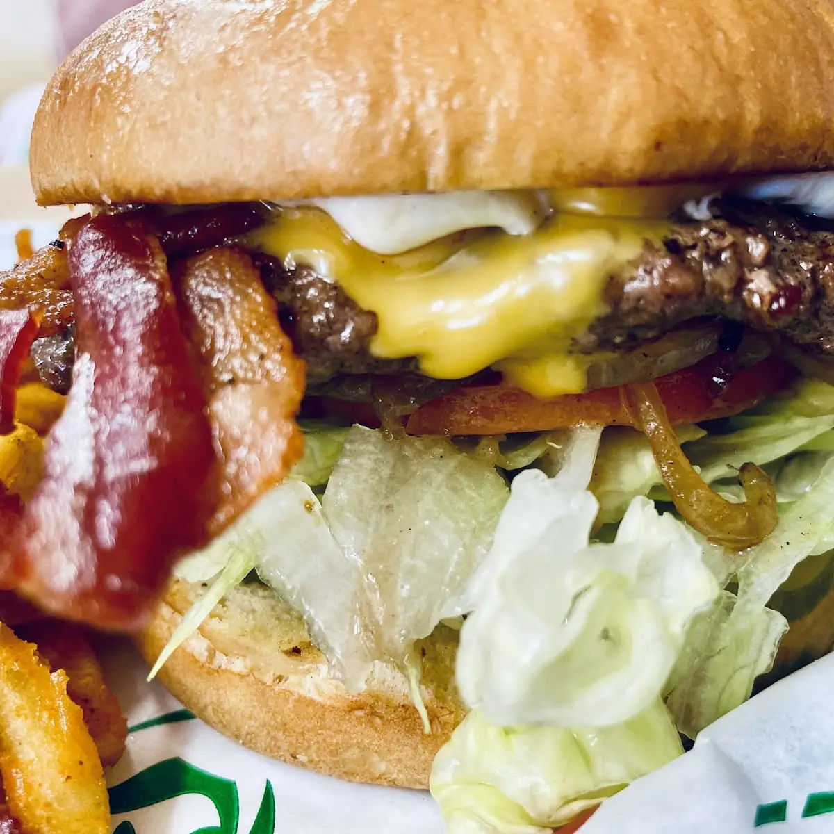 Bacon Cheeseburger with Onions