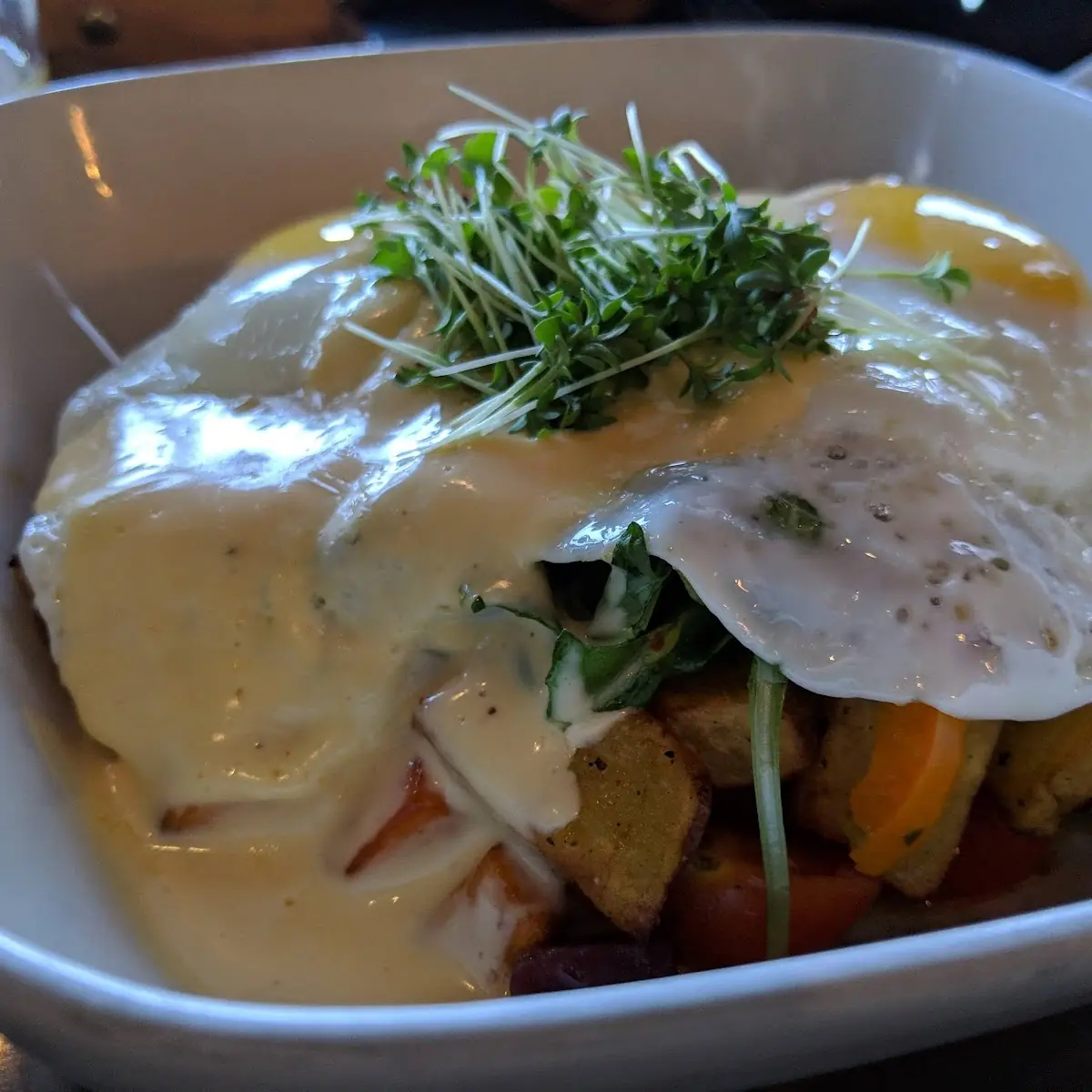 Crab Cake Benedict Bowl