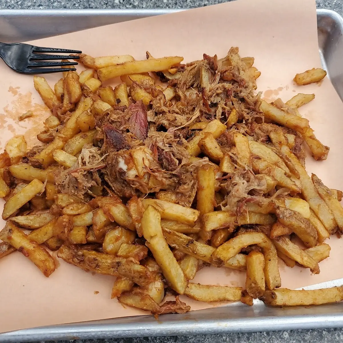 BBQ Pulled Pork Fries with Cheese Curds
